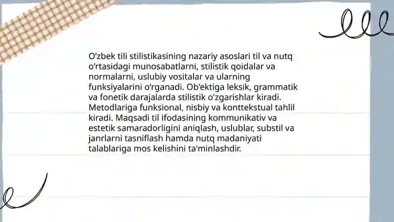 Oʻzbek tili stilistikasi va nutq madaniyati 3