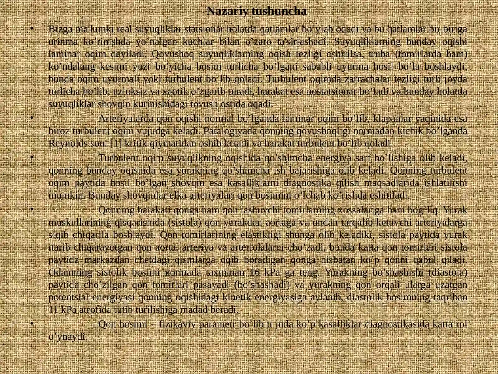 Qon bosimini o‘lchashda qo‘llaniladigan usullar. N.Korotkov usulida qon bosimini o‘lchash. 6-laboratoriya ishi 3