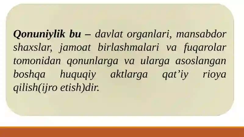 Davlat boshqaruvida qonuniylik va intizomni ta’minlash 3