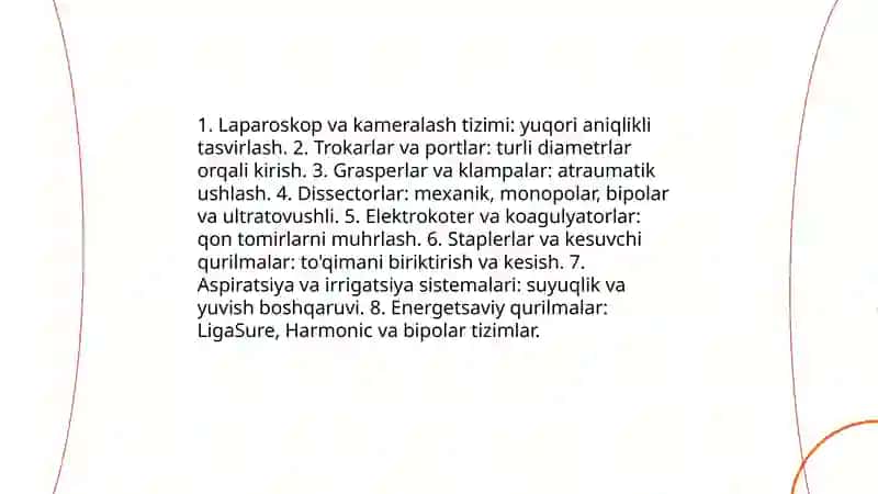 Zamonaviy xirurgik asaboblar 3