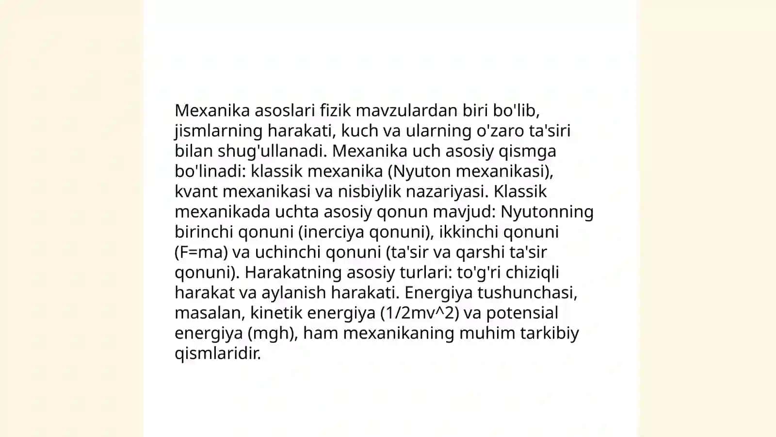 Mexanika asoslari 3