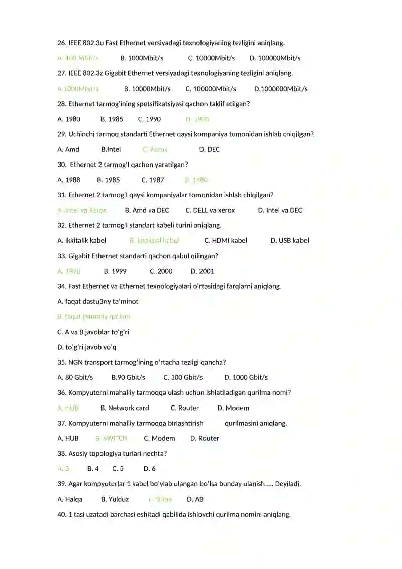 Kompyuter tarmoqlari 3