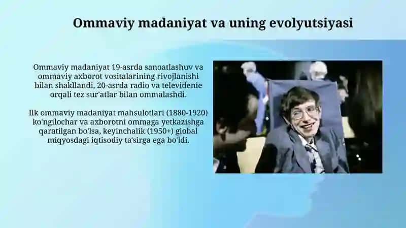 Ommaviy madaniyat va zamonaviy axborot kommunikatsiya texnologiyalari 3
