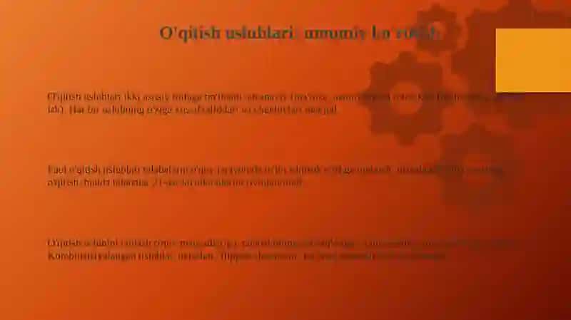 O'qitish uslublari 3