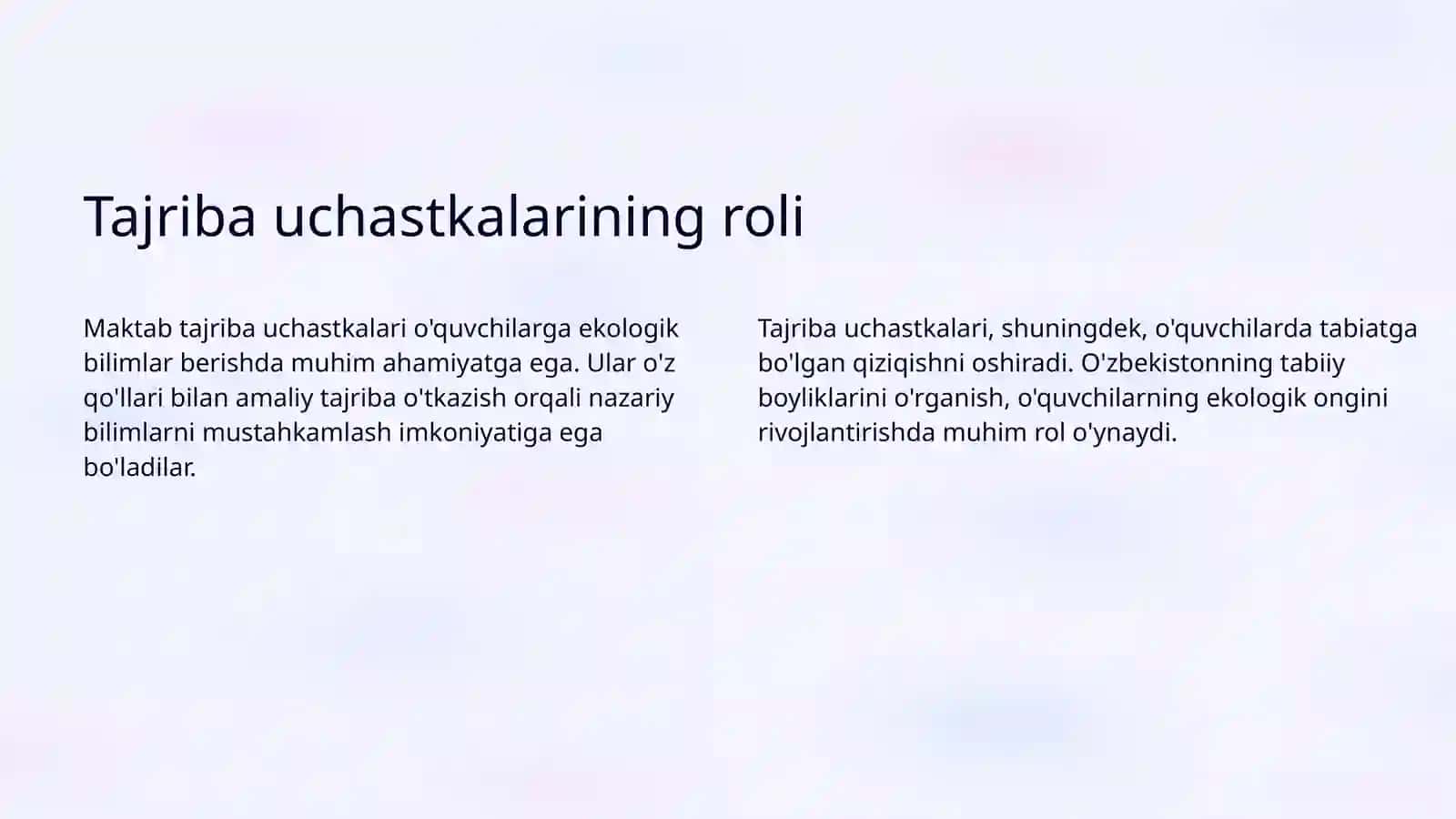Maktab tajriba uchastkasida sinfdan tashqari ishlarni rivojlantirish yo‘llari 3