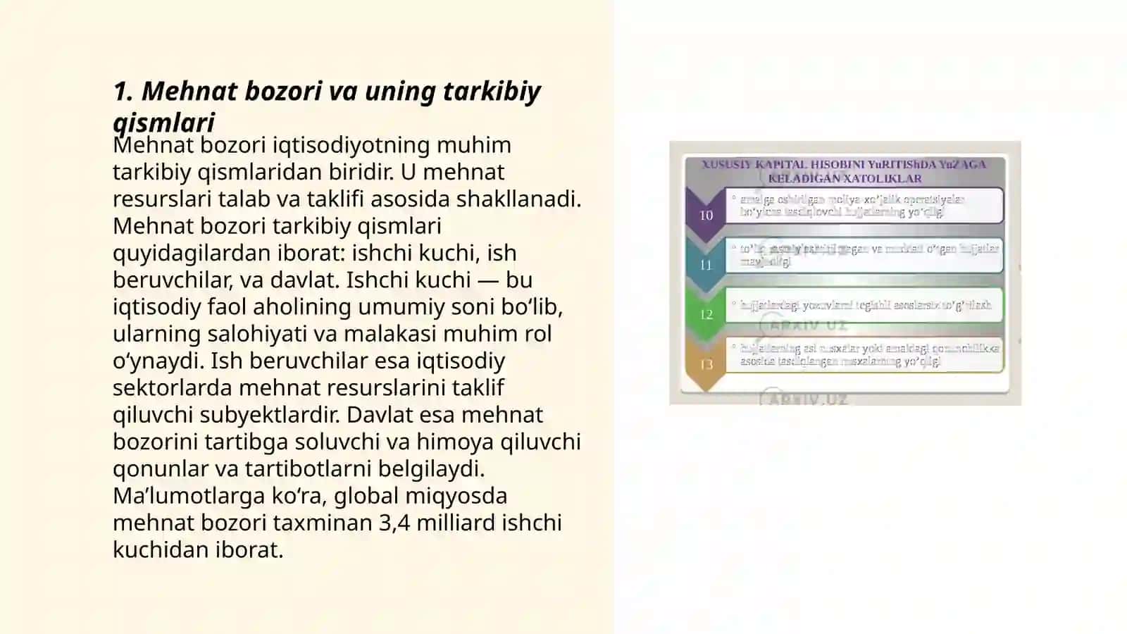 Mehnat kapital va yer bozorlarini tahlil qilish 3