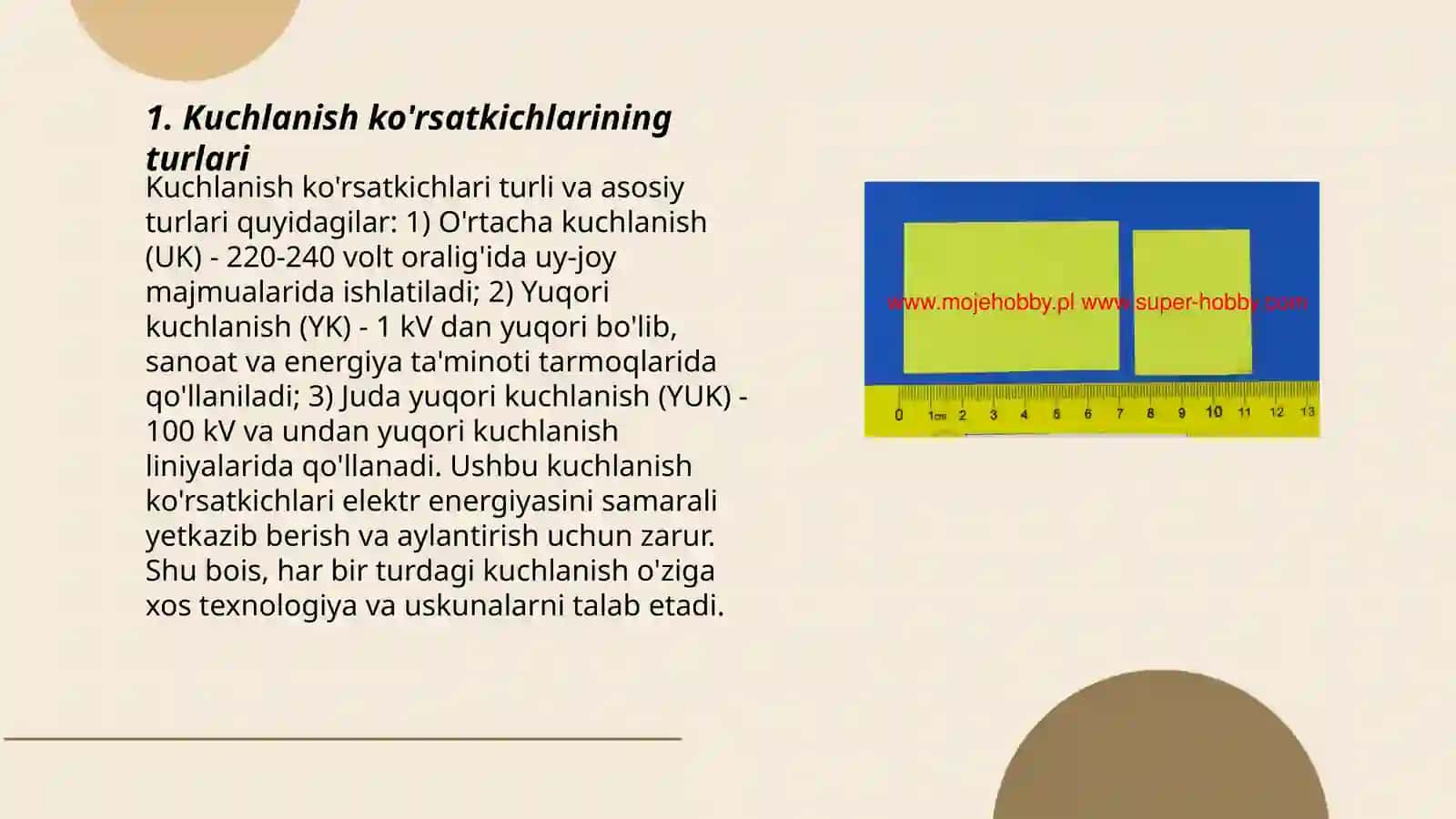 Kuchlanish ko'rsatkichlari 3