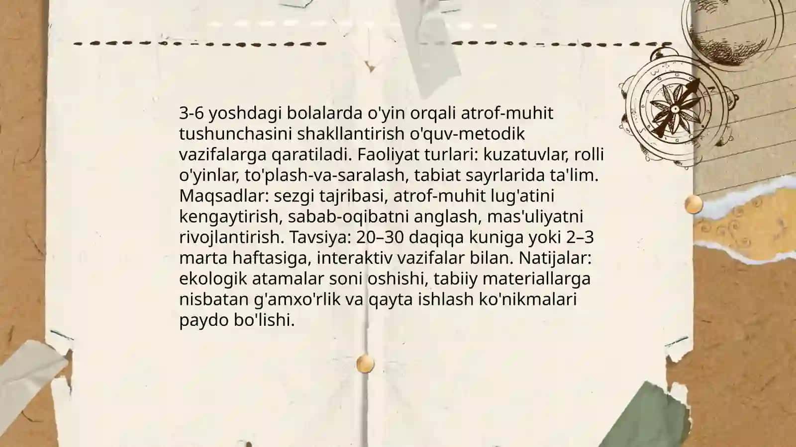 Maktabgacha bolalarda ekologik tarbiyalashda oyining ahamiyati 3
