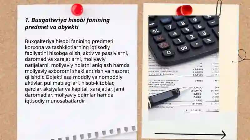 Buxgalteriya hisobi fanining predmeti va usullari 3