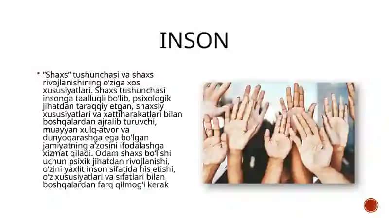 Insonning shaxs sifatida shakllanishi va bunda ijtimoiy muhitning psixologik ta’siri 3