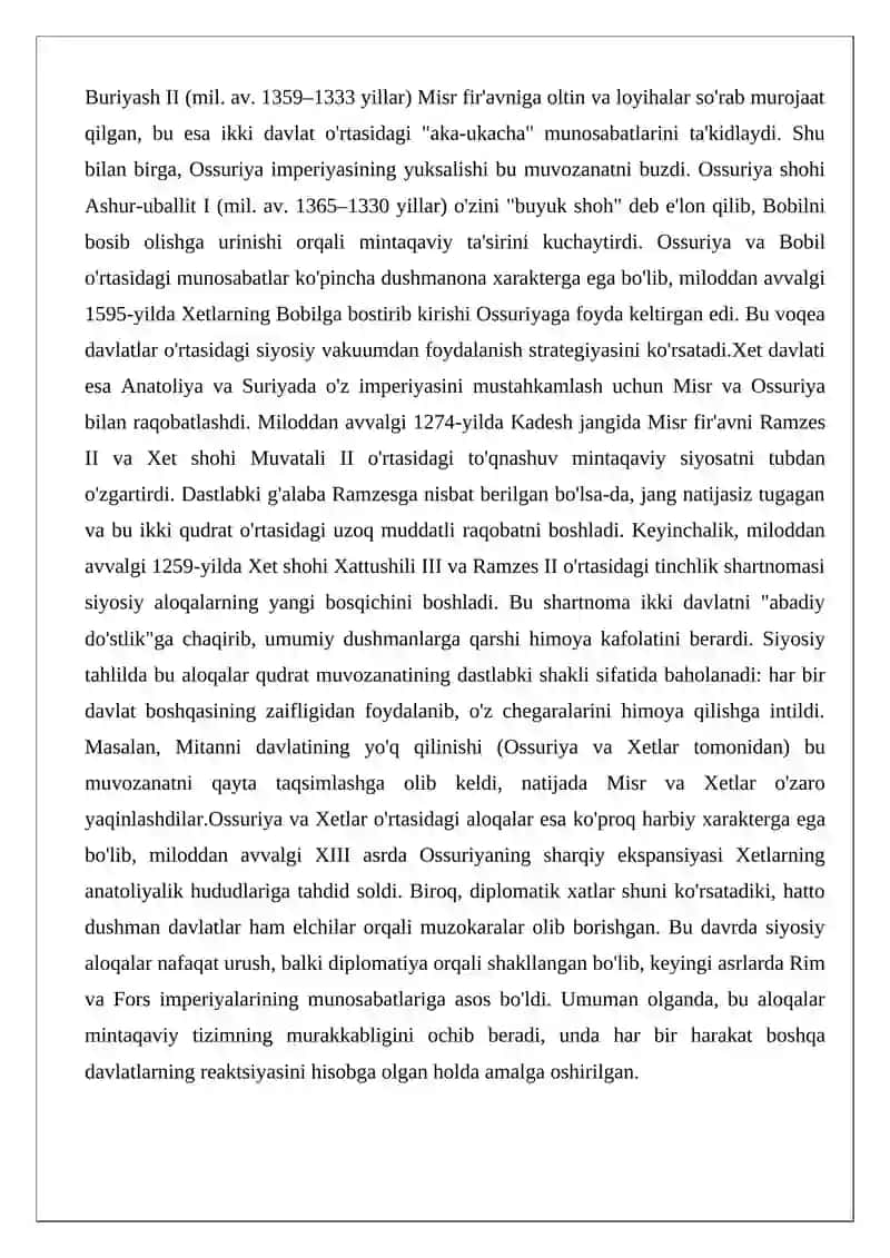 Qadimgi Sharqda xalqaro munosabatlar va diplomatiya 3