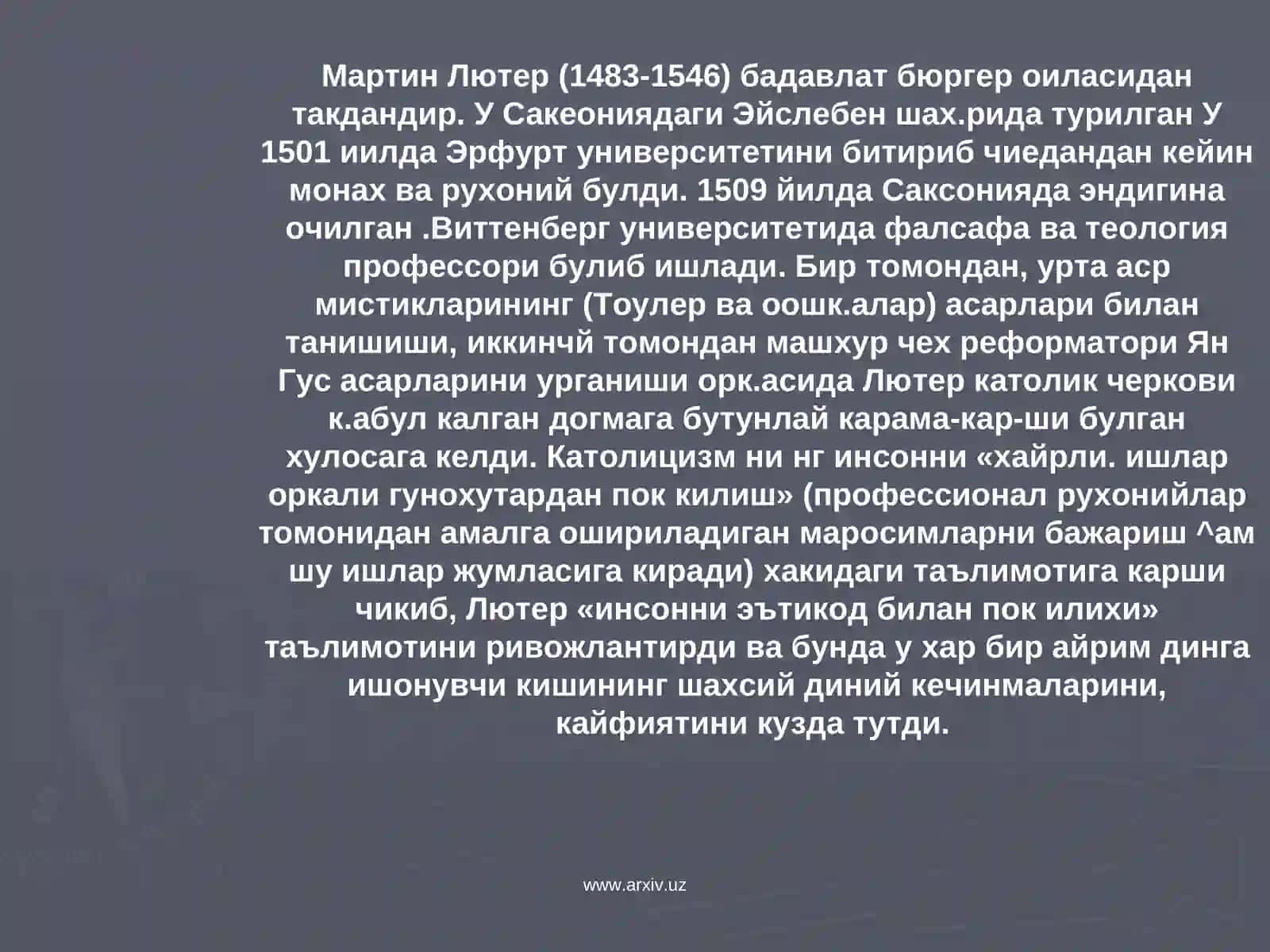 Немис реформацияси ва унинг гоявий етакчилари 3