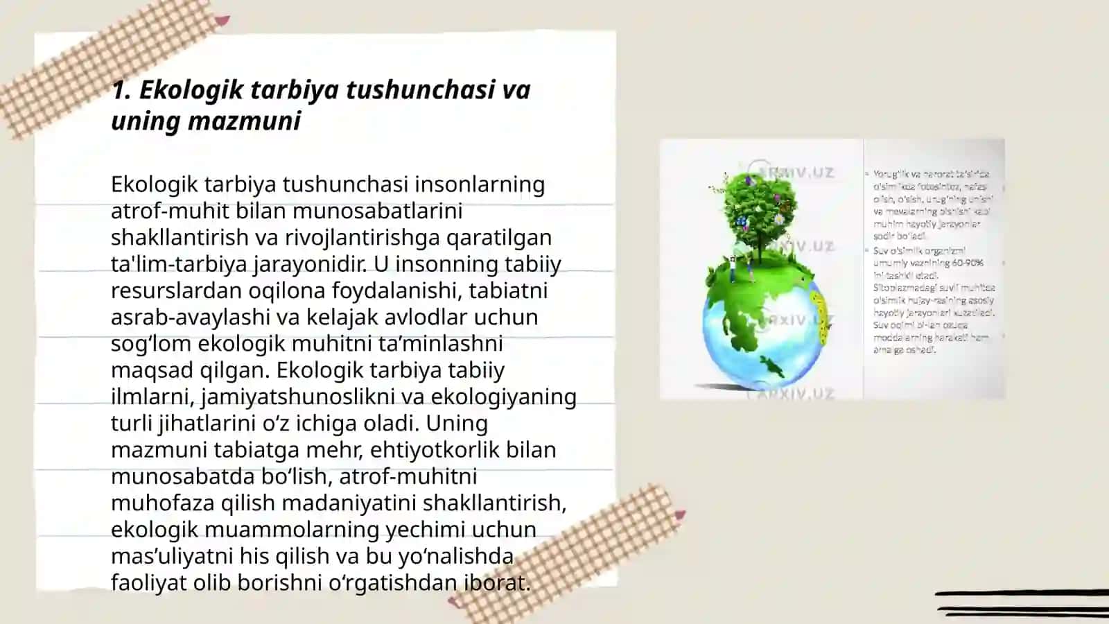 Biologiya darslarida ekologik tarbiya masalalari 3