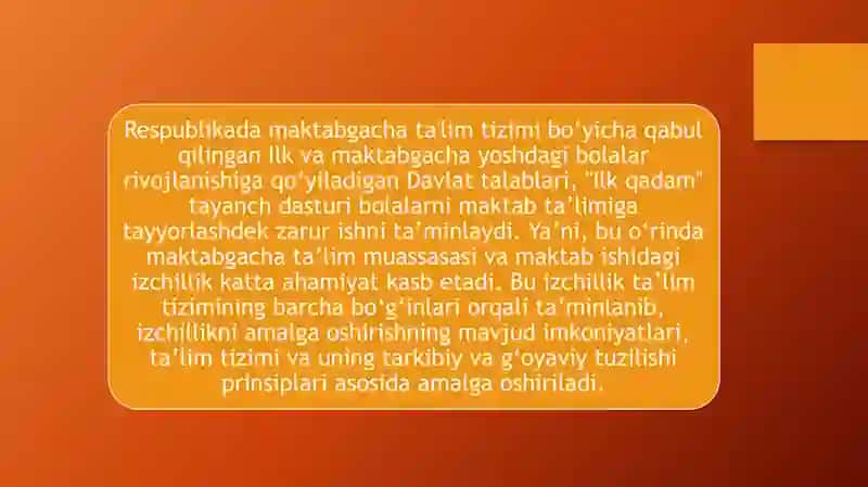 Maktab talimiga tayyorlash 3
