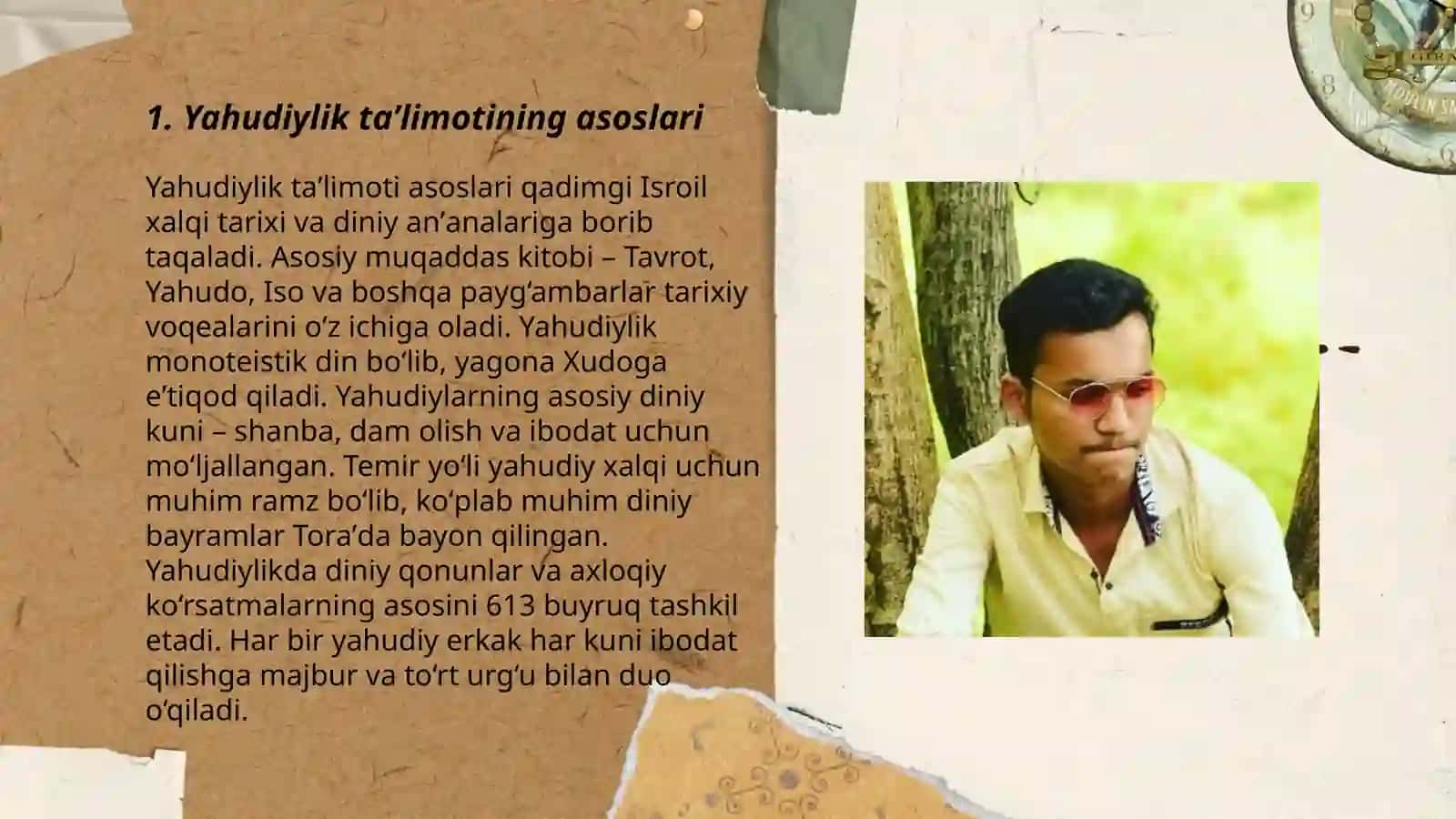 Yahudiylik taʼlimoti, an'ana va marosimlari 3