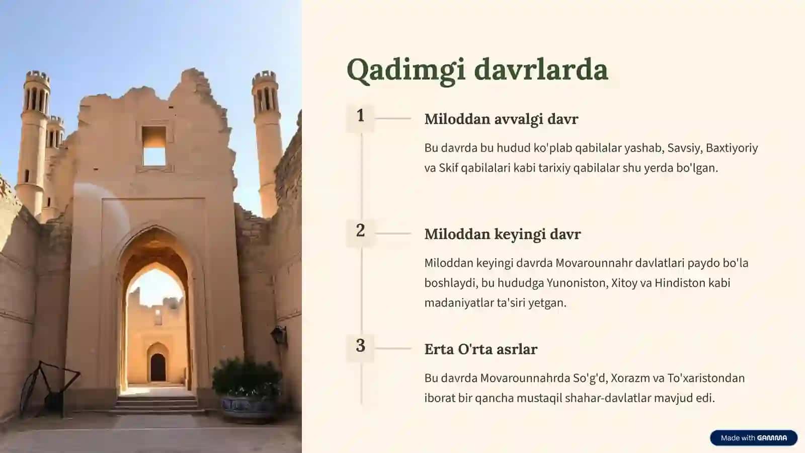 Movarounnahr chig'atoy ulusi mavzusida tayyor taqdimot 3