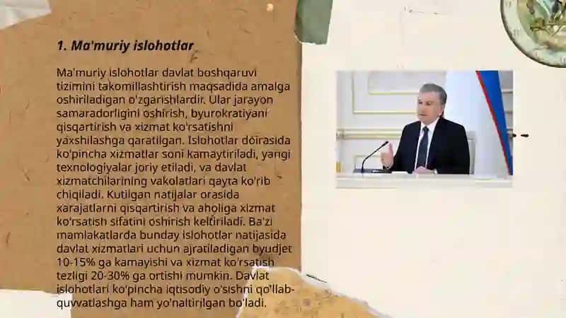 Ma'muriy islohotlar 3