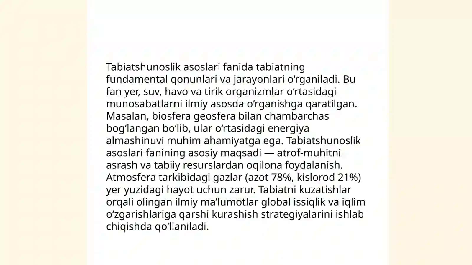 Tabiatshunoslik darslarini tashkil etish 3