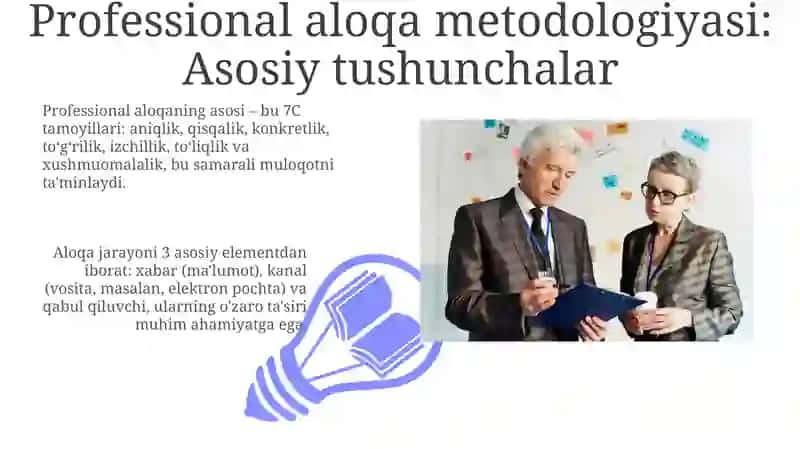 Kasbiy muloqot uslubiyati va qoidalari 3