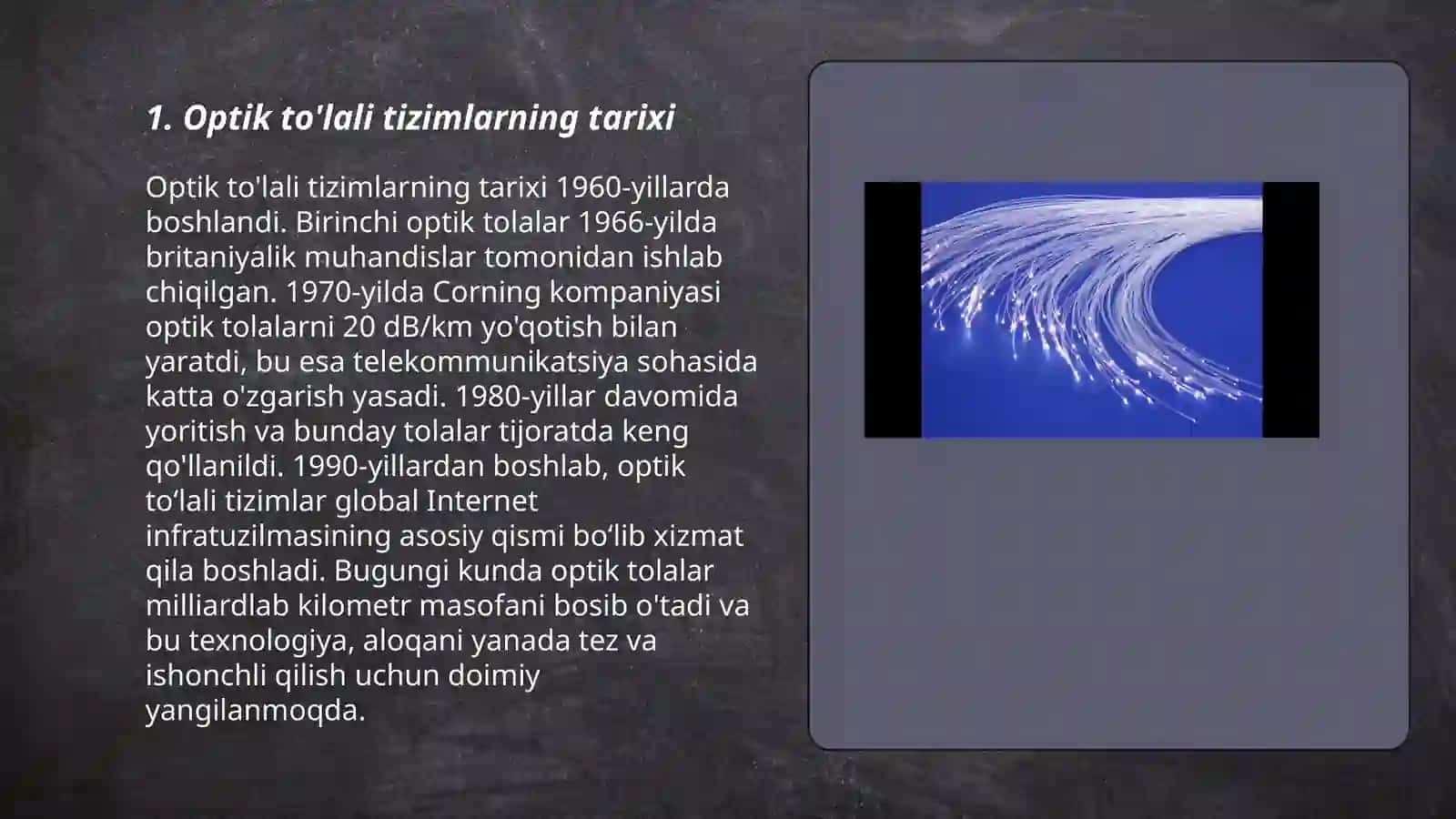 Optik to'lali tizimlar 3