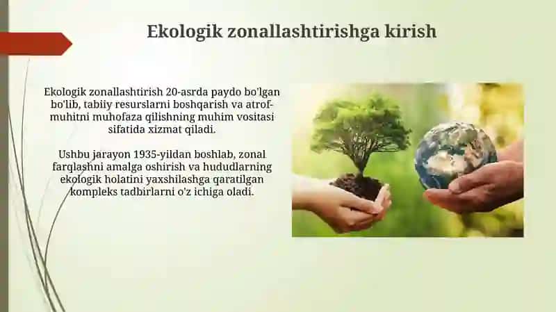 Ekalogik zonalashtirishning kelib chiqishi Rivojlanish bosqichlari va an’analari 3