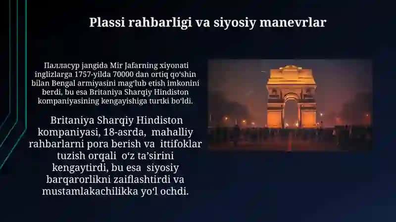 Hindistonning buyuk britaniya mustamlakasiga aylanishi 3