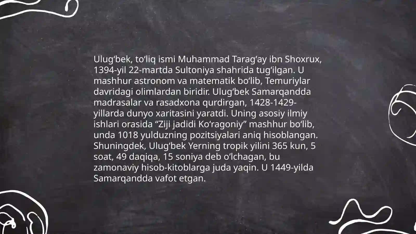 Ulugʻbekning hayoti 3