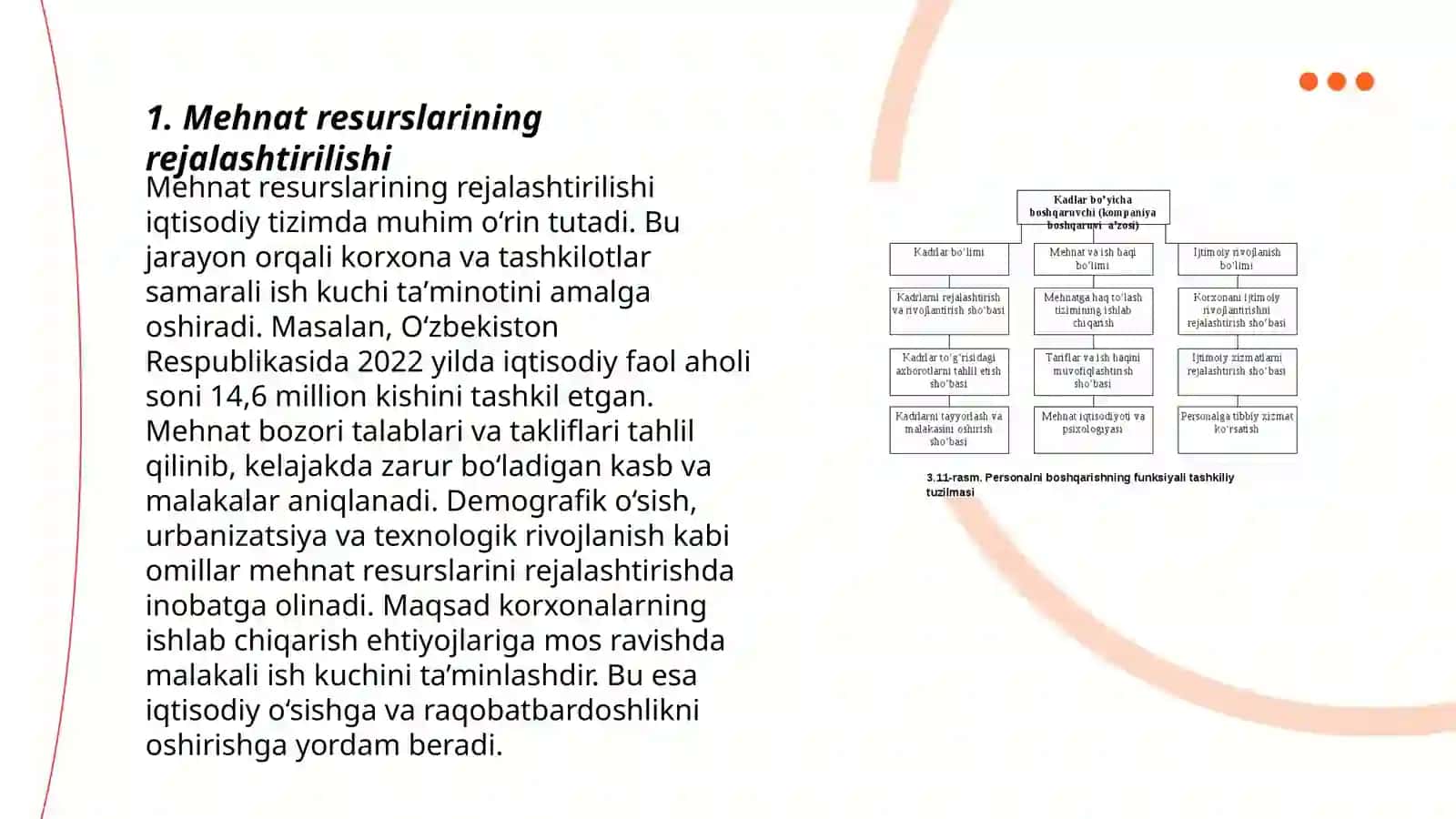 Korxonaning mehnat resurslari bilan taminlash tahlili 3