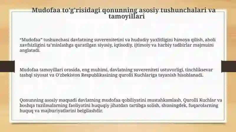 Mudofaa To'g'risidagi Qonun 3