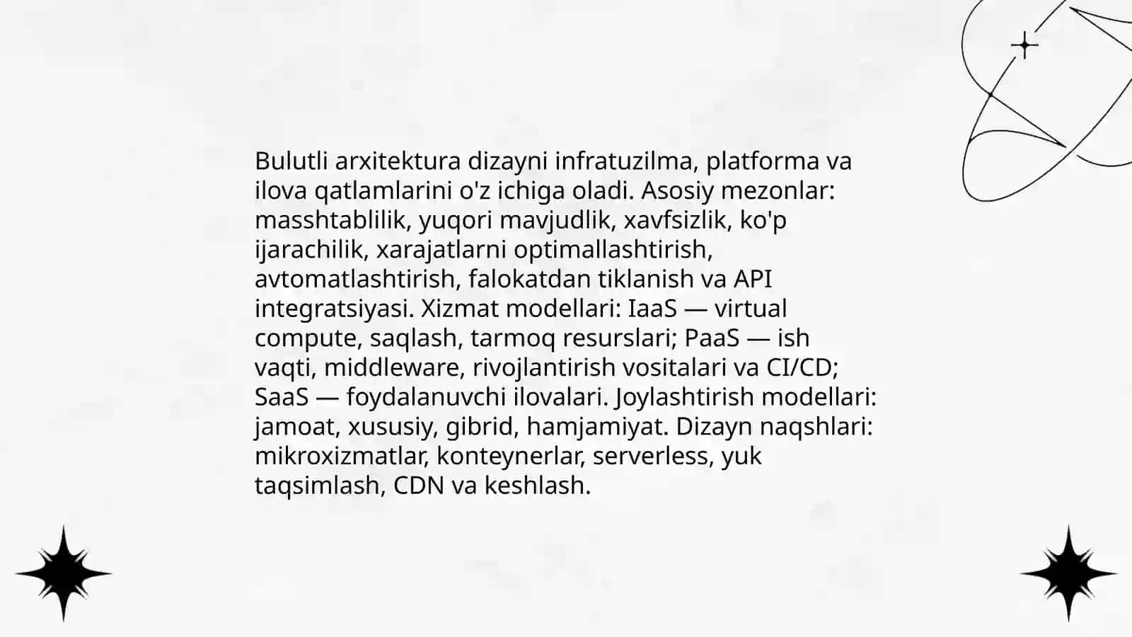 Bulutli texnologiyalar orqali dasturiy vositalarni loyihalash 3