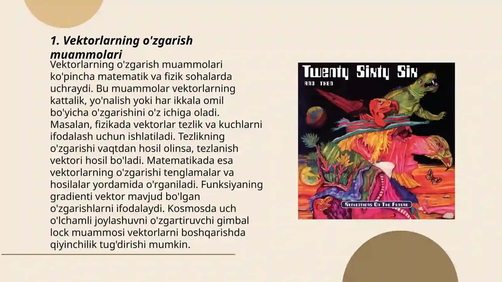 Vektorlarni turli masalalariga tadbiqlari 3