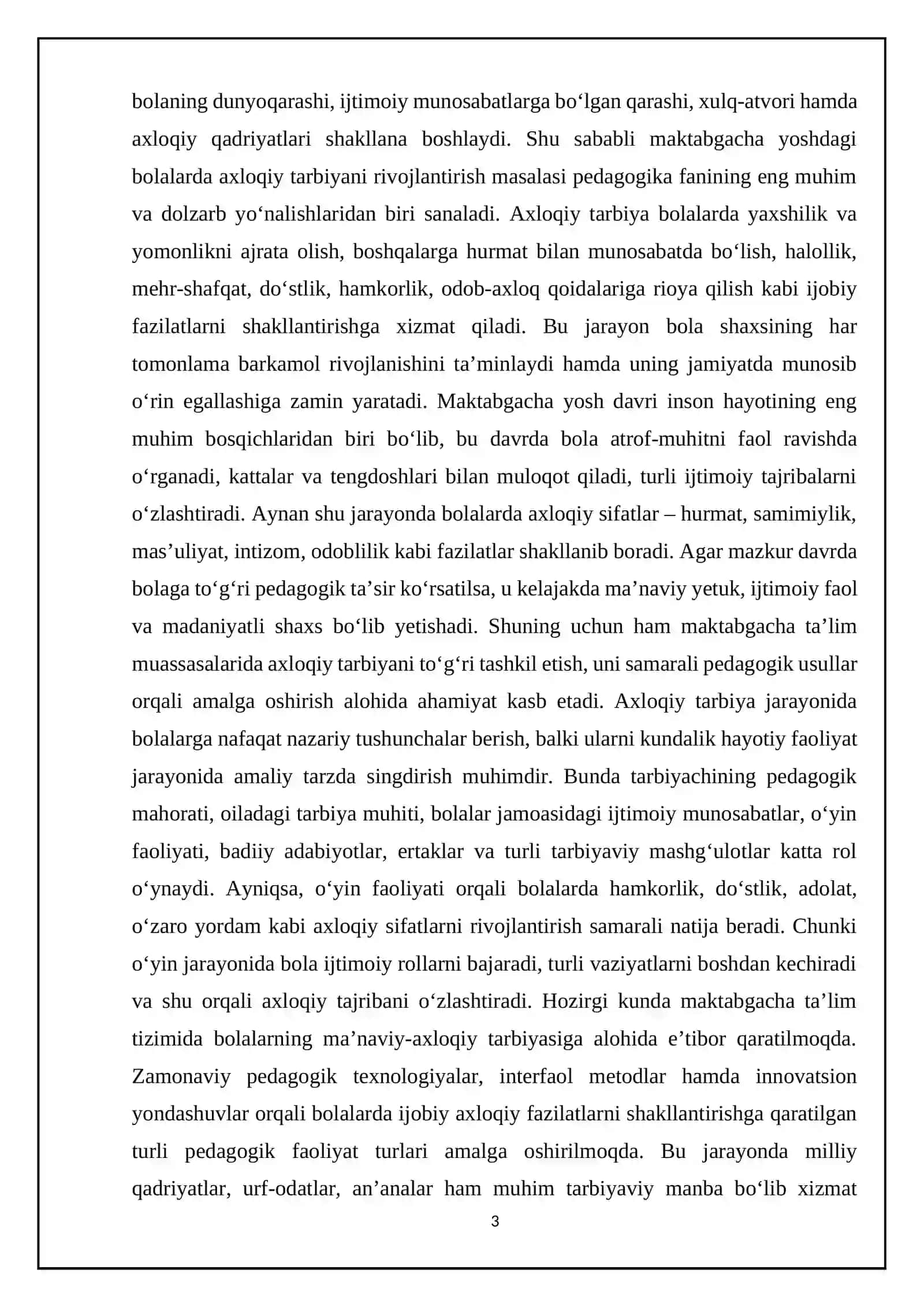 Maktabgacha yoshdagi bolalarda axloqiy tarbiyani rivojlantirish yoʻllari 3