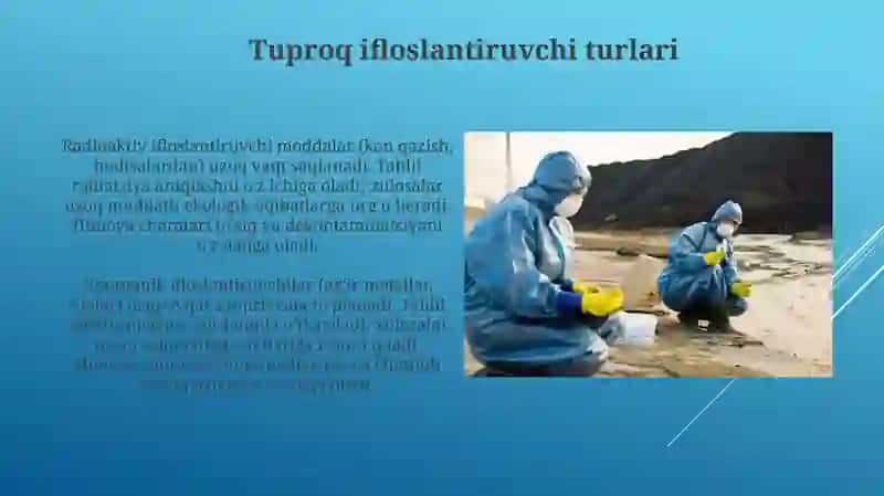 Tuproqlarning kimyoviy ifloslanishi va muhofaza qilish tadbirlari 3