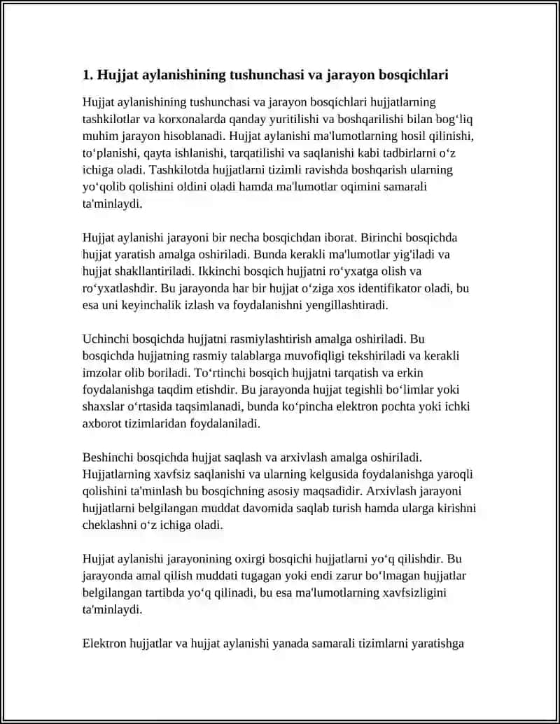HUJJAT AYLANISHI. ELEKTRON HUJJATLAR 3