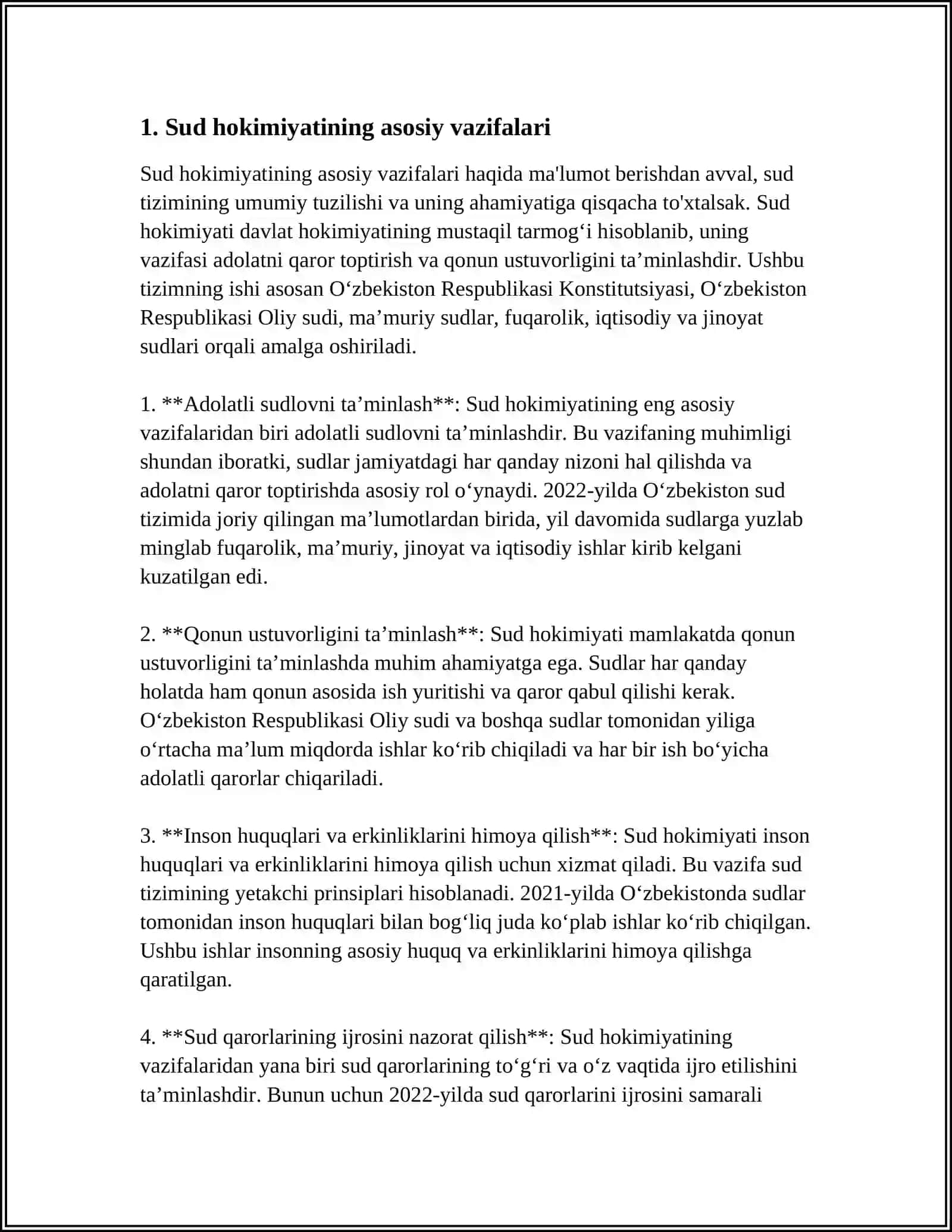 YURIDIK FANLAR TIZIMIDA ''SUD VA HUQUQNI MUHOFAZA QILUVCHI ORGANLAR" FANINING TUTGAN O'RNI 3