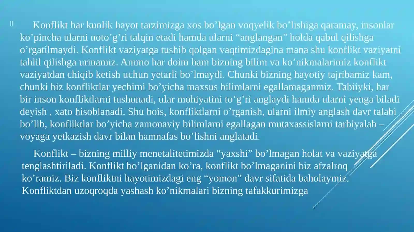 KONFLIKTLARNING BOSHQA TURLI SABABLARI 3