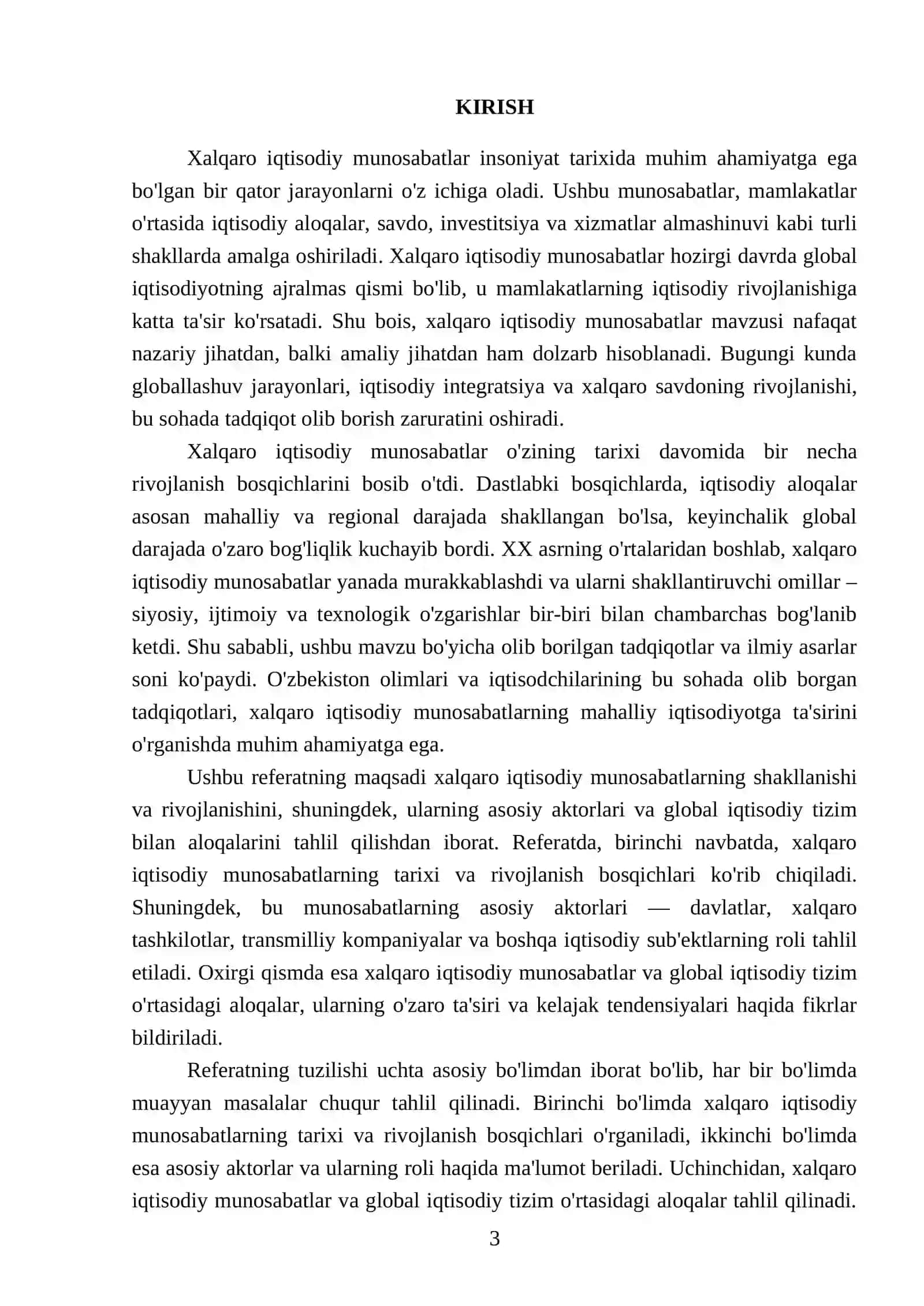 Xalqaro iqtisodiy munosabatlar va uning shakillanishi 3