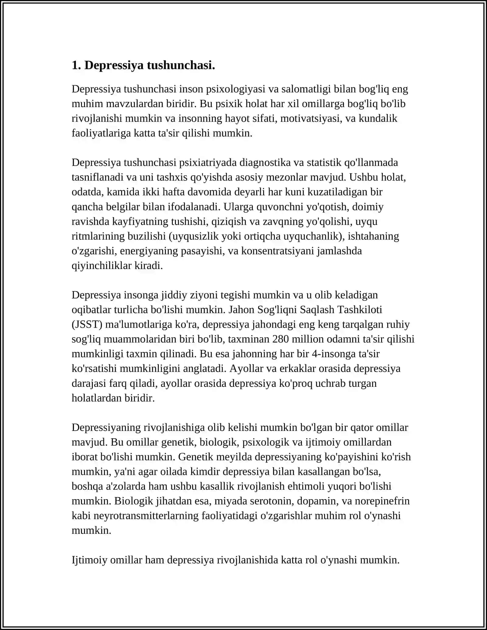 DEPRESSIYA HOLLARIDA PSIXODIOGNOSTIKA AHAMIYATI 3