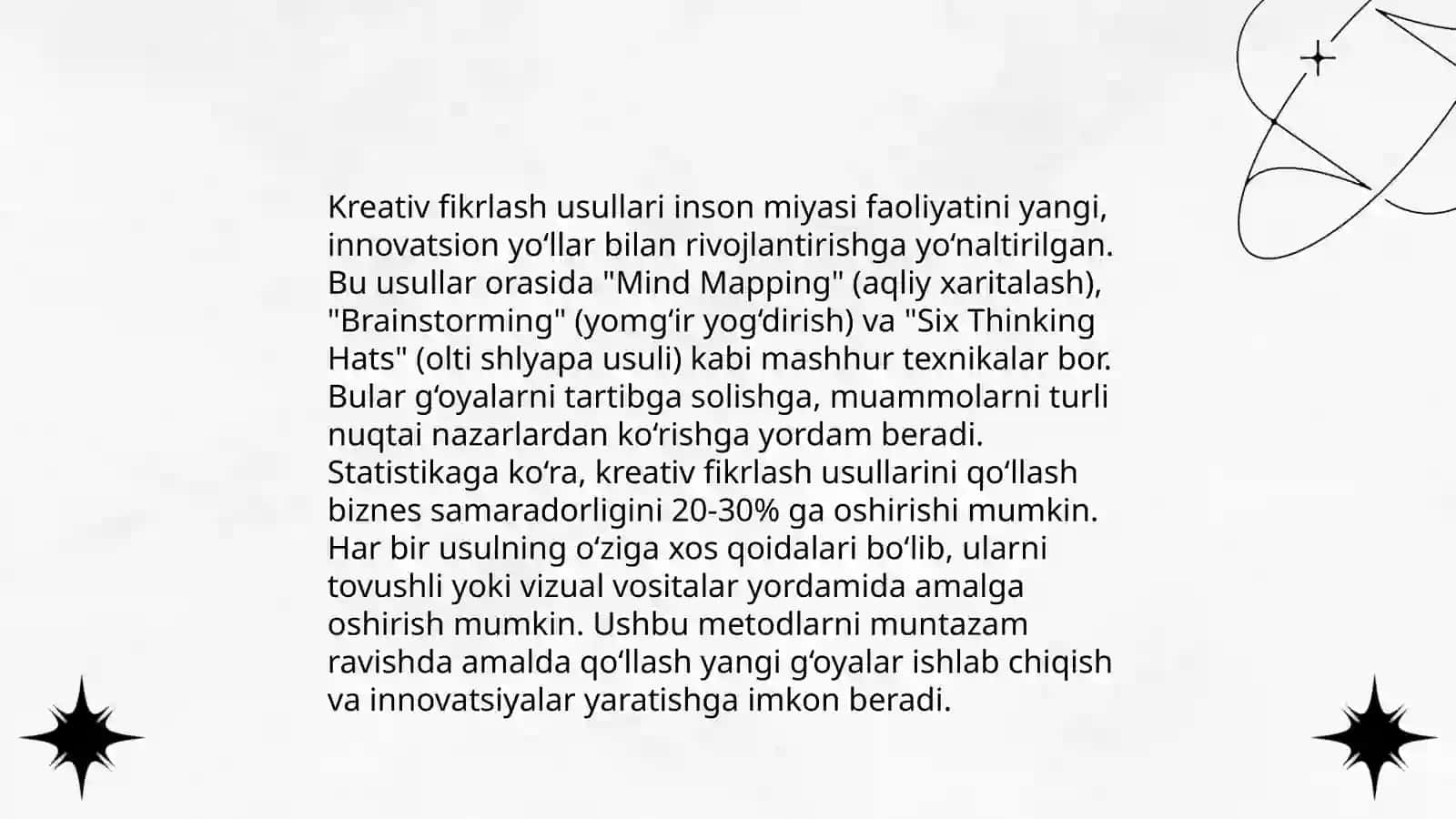 Kreativ va tanqidiy fikrlash xususiyatlari 3