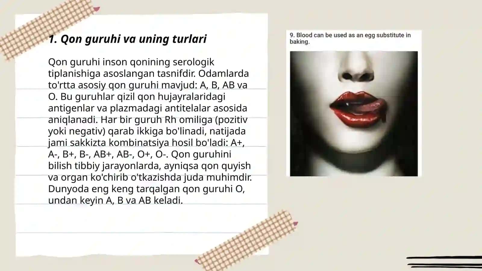 Qon guruxlari. Rezus omillar 3