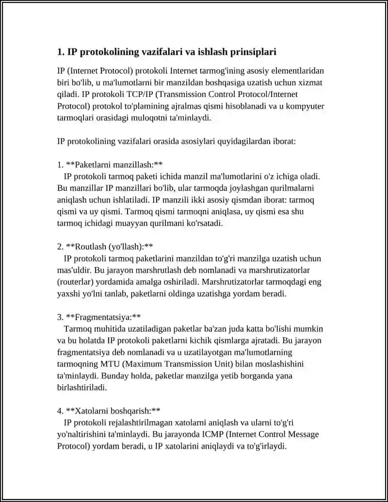 TCP VA IP PROTOKOLI 3