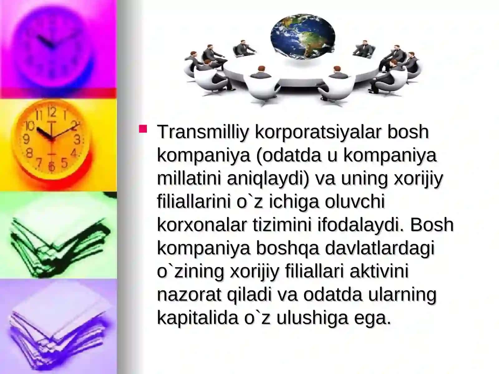 JAHON IQTISODIYOTIDA TRANSMILLIY KORPORATSIYALARINING O'RNI BO'YICHA MA'RUZA TAYYORLASH 3