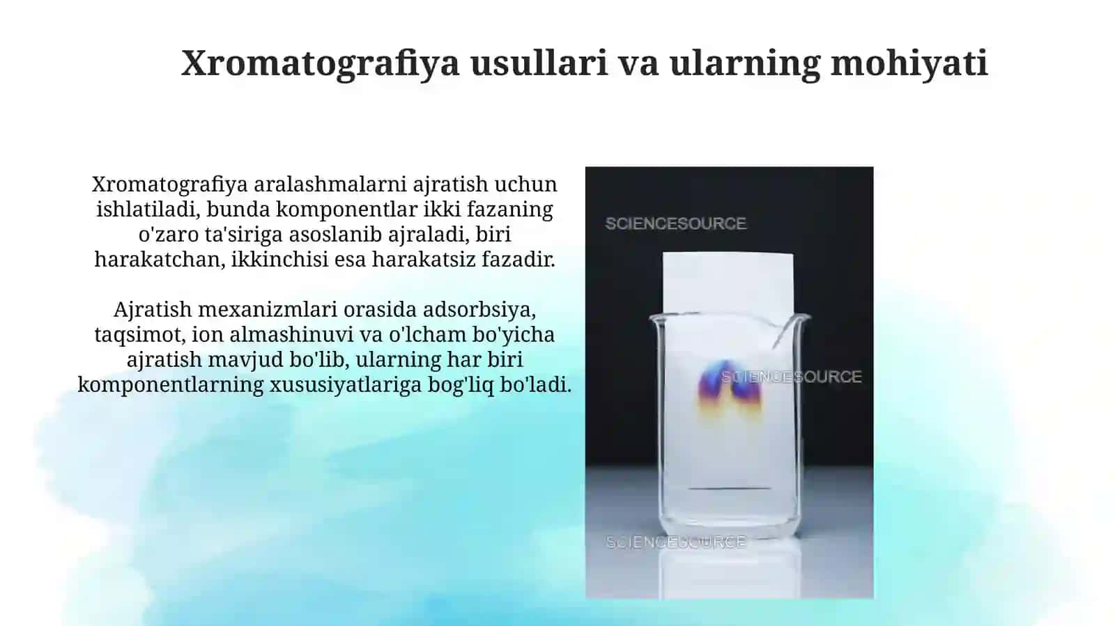 Xromatografiya usullari va ularning mohiyati 3
