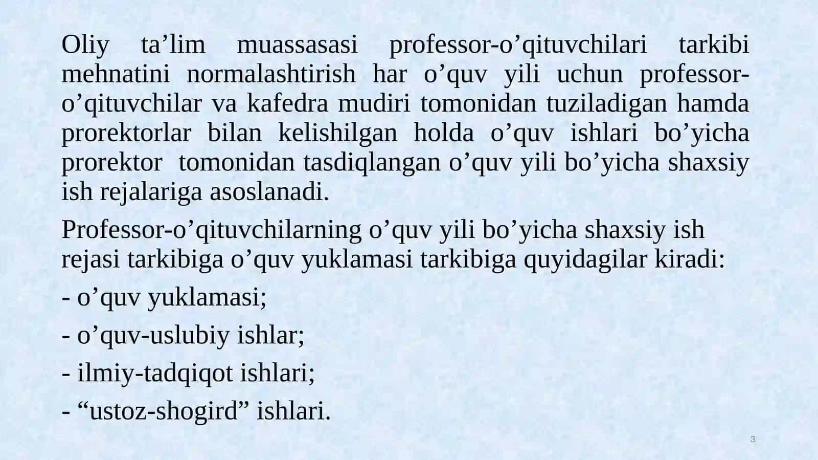 OLIY TA’LIM TIZIMIDA KREDIT-MODUL TIZIMI 3