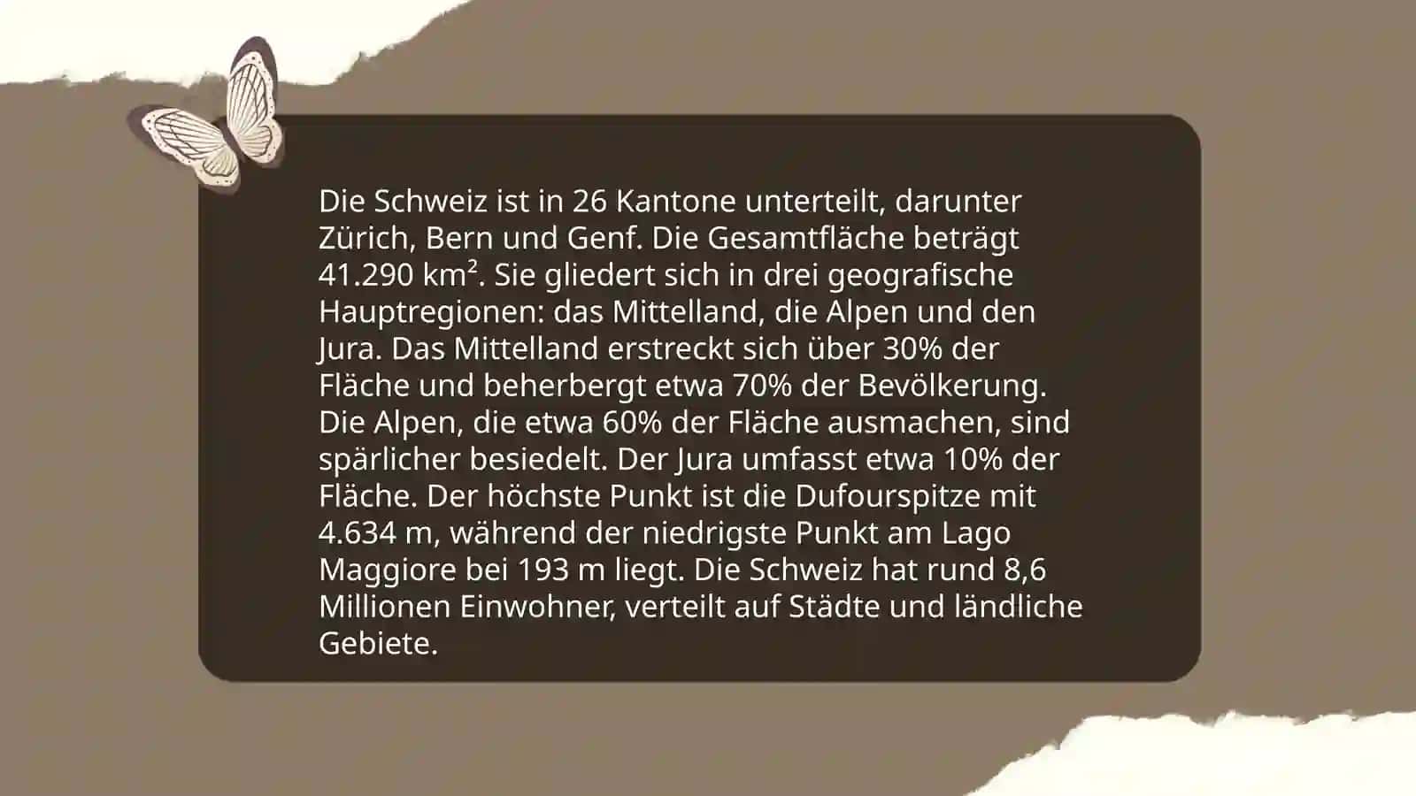 Geographische Lage der Schweiz 3