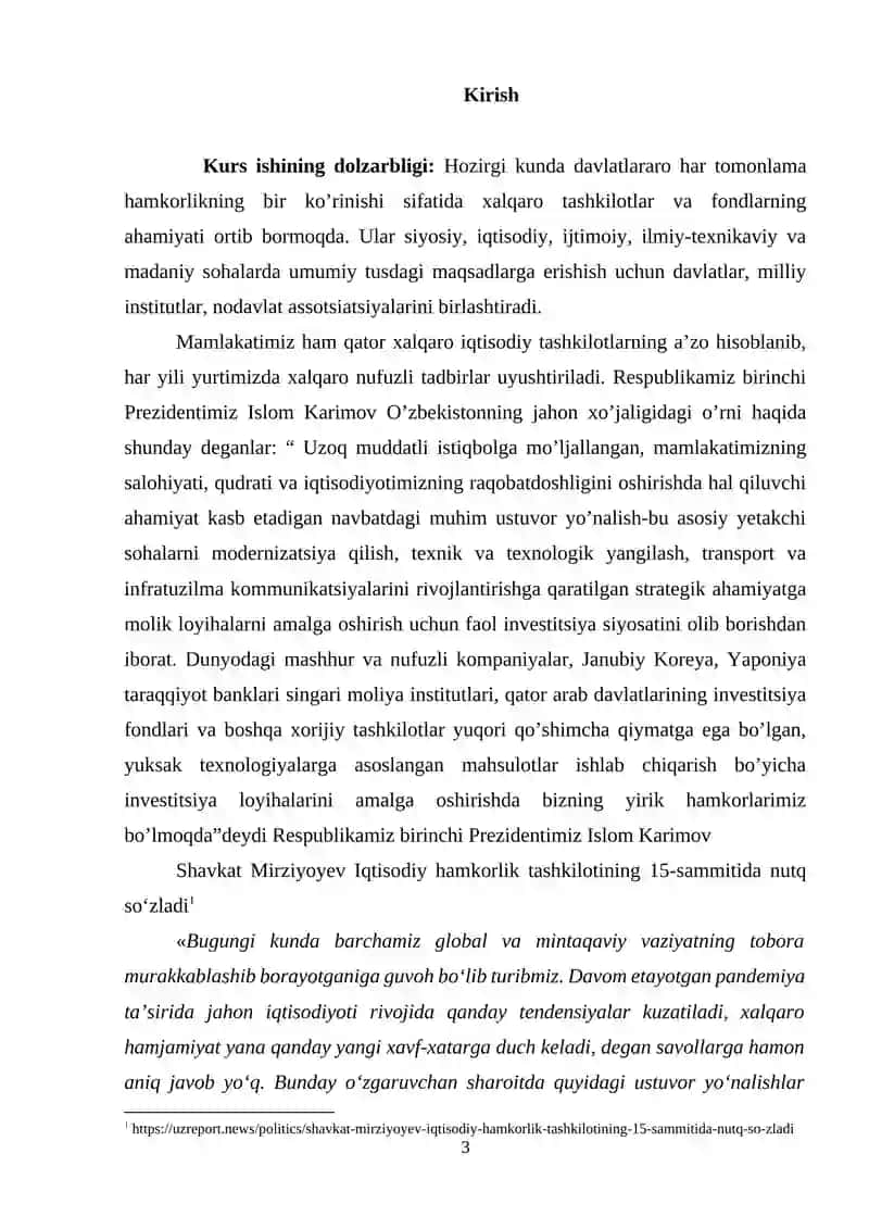 Xalqaro iqtisodiy tashkiyotlar va ularning vazifalari 3