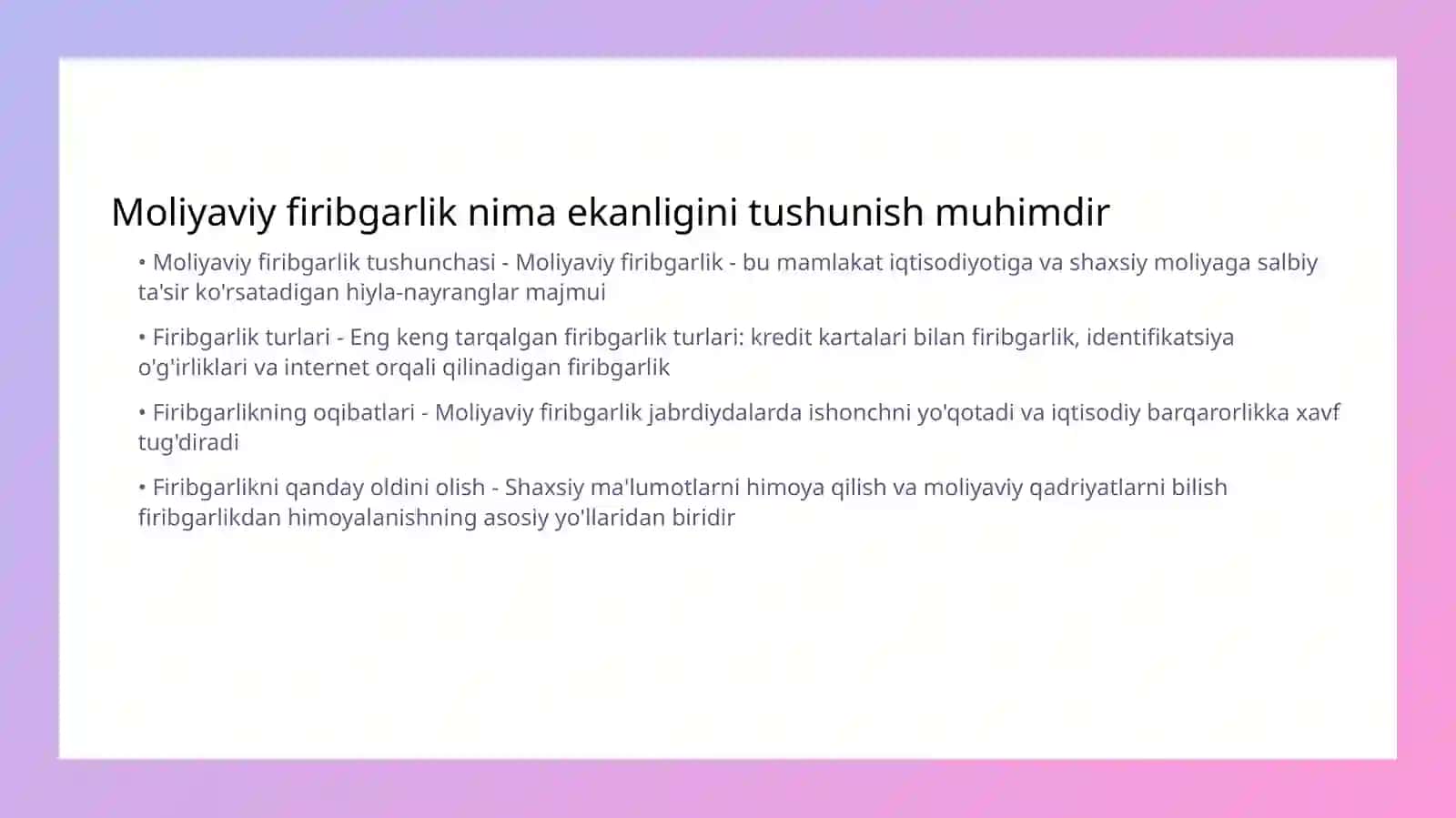 Moliyaviy firibgarlik 3