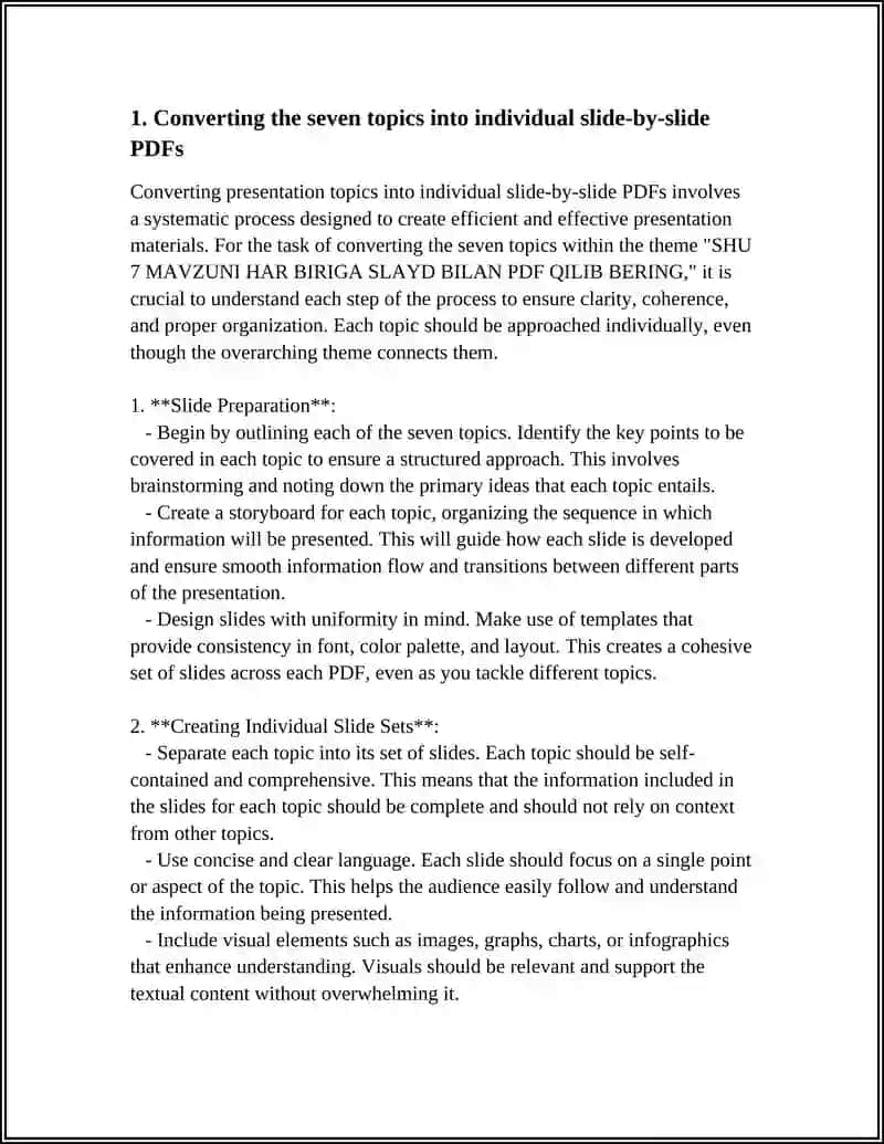 SHU 7 MAVZUNI HAR BIRIGA SLAYD BILAN PDF QILIB BERING 3