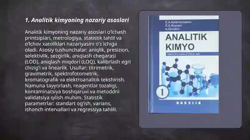 Analitik kimyoning nazariy asoslari 3