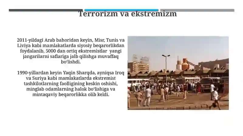 Arab mamlakatlari urushdan keyingi yillarda 3